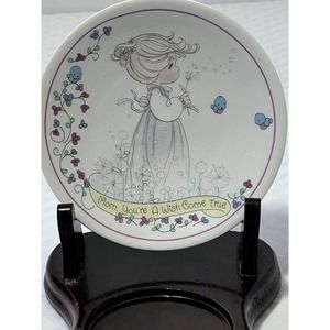 1991‎ Precious Moments Mini Plate~Mom, You’re A Wish Come True